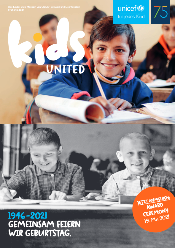 Cover vom Kids united Magazin 2021