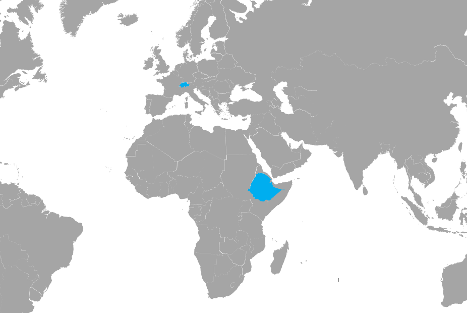 Äthiopien Karte