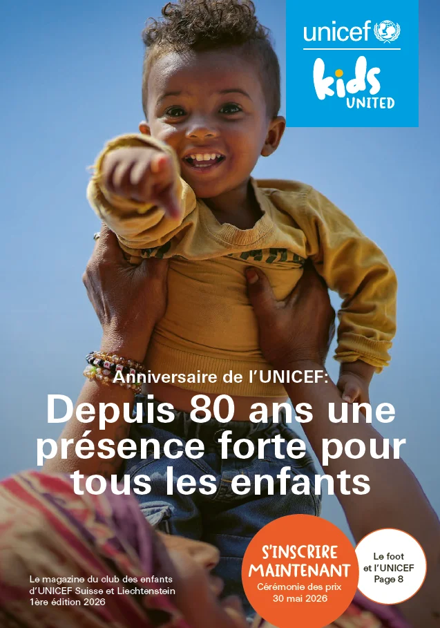 UNICEF_Kidsunited_Frühling_2026_FR_Titelbild