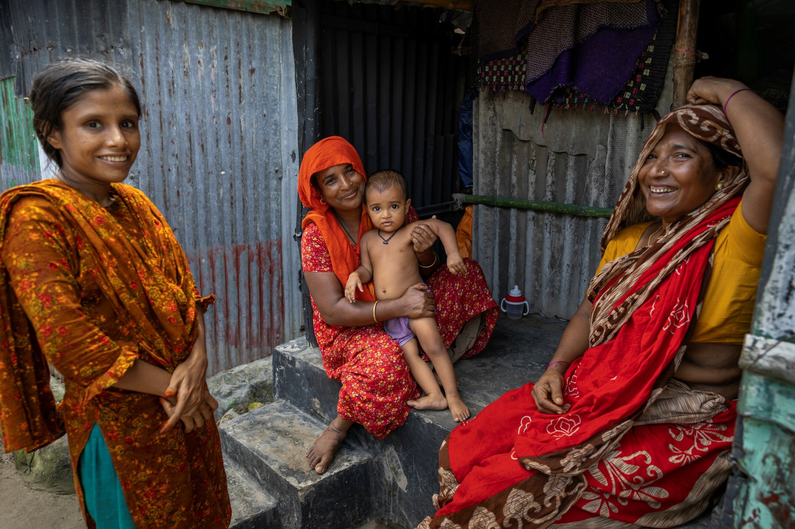 Bangladesch Frauen und Kind