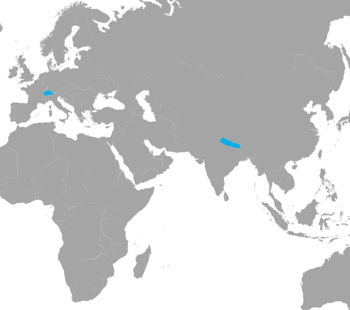 Karte Nepal