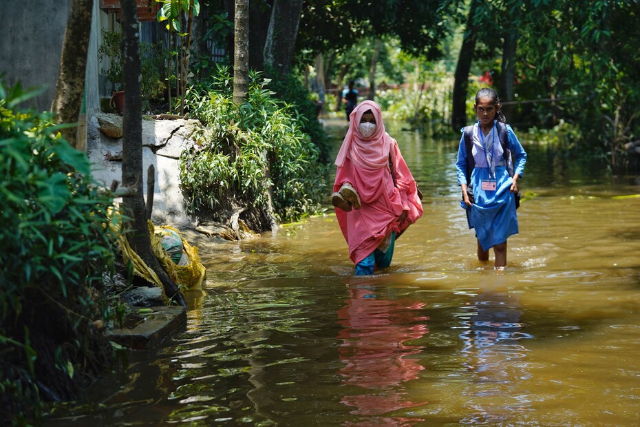 Weg zur Schule Bangladesch